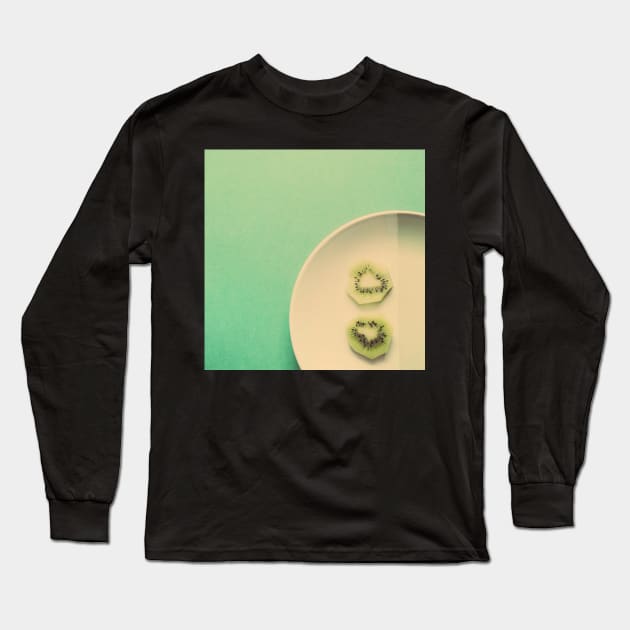 Kiwi Fruits #1 Long Sleeve T-Shirt by Debra Cox 